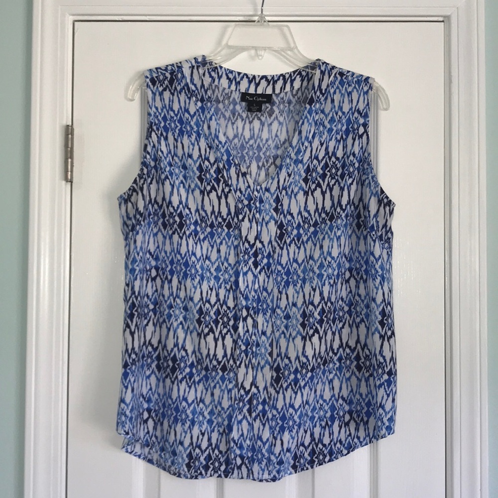 Nue Options Sleeveless Blouse Size Large